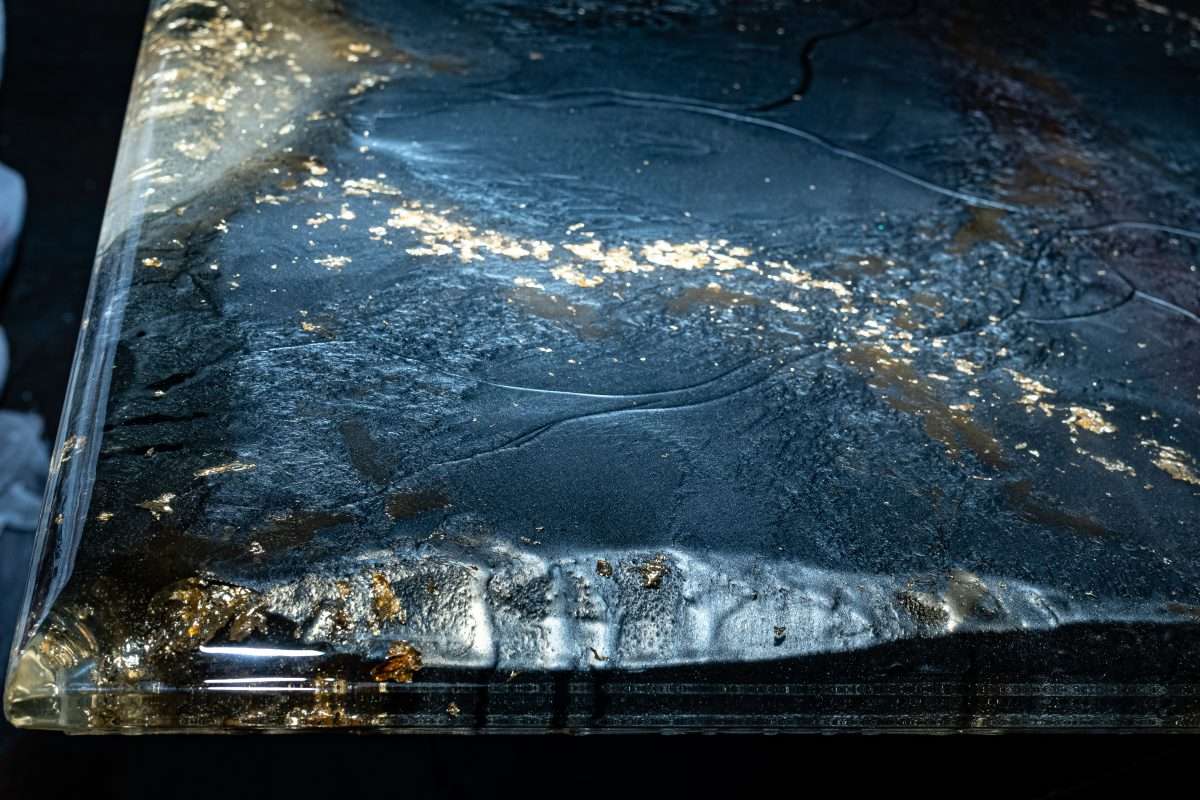 An image of a beautiful slab of epoxy for an epoxy flooring project.